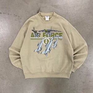Vintage 90s US Air Force Academy USAF Jerzees Crewneck Sweatshirt Size L